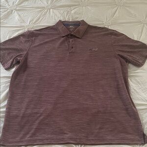 Men's shark Greg Norman embroidered Burgundy Polo Golf Shirt